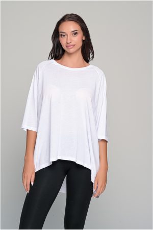 Βαμβακερή μπλούζα oversized