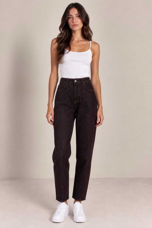Παντελόνι τζιν mom fit