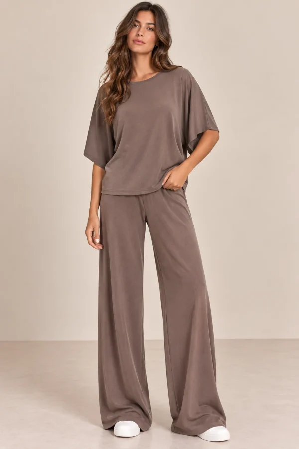 Παντελόνι wide leg ριπ